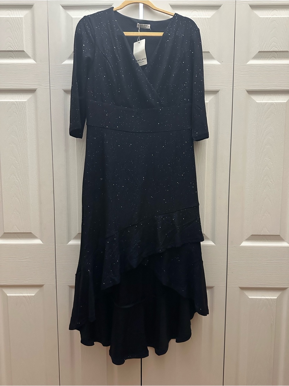 BERYLOVE Formal Midi w/ High Low Ruffle